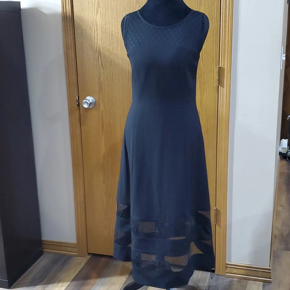 Riani black sleeveless dress nwt made in Romania Size 8 Gothic Glam